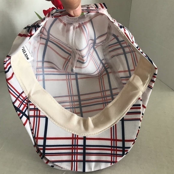 NWOT - ANGELS Plaid Baseball Newsboy Style Cap Hat - Picture 6 of 9